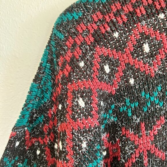 Vintage Sweater Graphix Sweater Grandpa Abstract Retro Acrylic Pullover - Picture 3 of 9